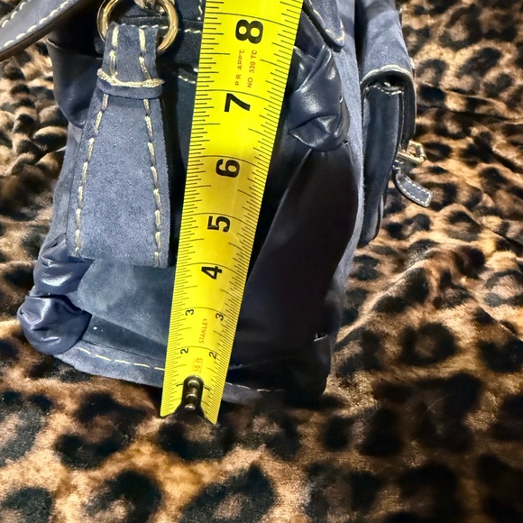 Chloe Edith Medium Suede Day Satchel, Navy Blue, Great Used Condition - Picture 14 of 16